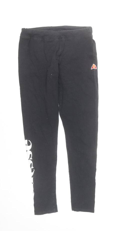 Womens UK Size 12 ellesse  Ankle Black Leggings