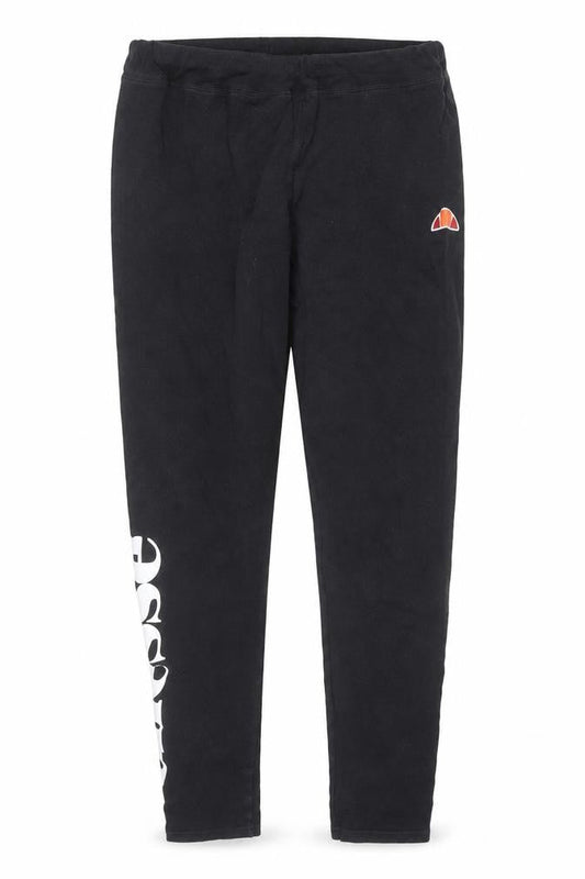 Front view of Ellesse women’s black uk 12 ankle leggings cotton blend athleisure