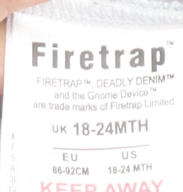 Firetrap Unisex Baby Grey 18-24 Months Long Sleeve Pullover Sweatshirt