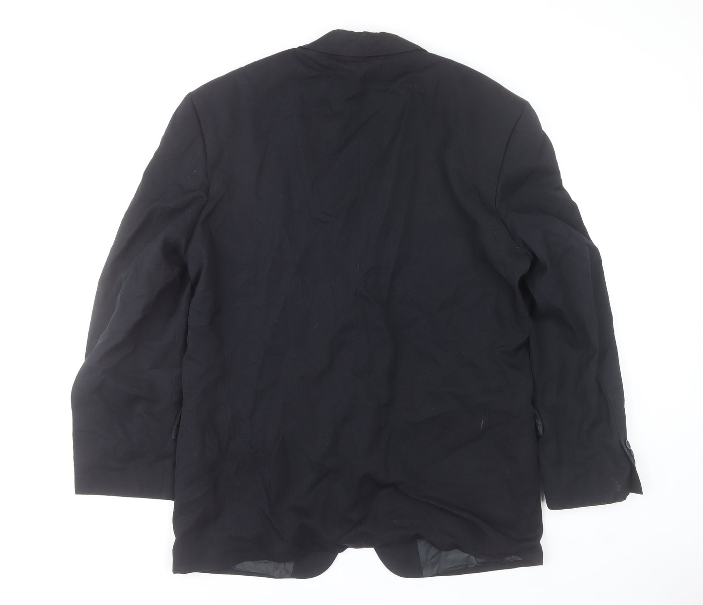 Remus Uomo Men's Blue 40R Wool Blend Single Breasted Blazer