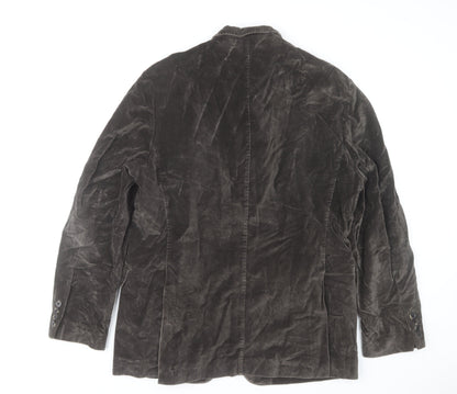 Hugo Boss Men's Brown Velvet Cotton Blazer Jacket Size 40 Regular