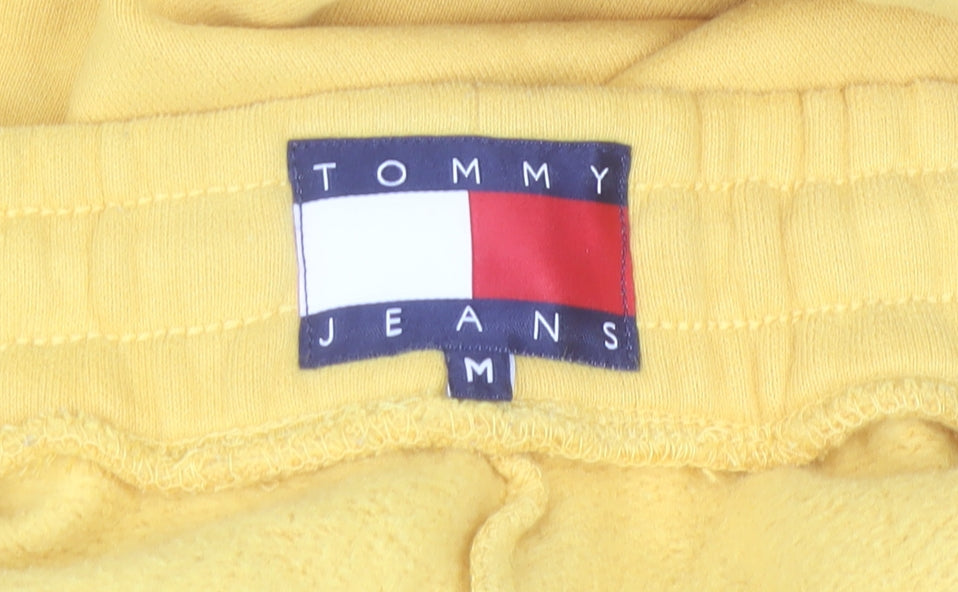 Tommy Jeans Men's Yellow Jogger Sweatpants M Regular Fit Casual Logo