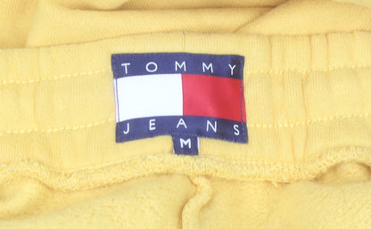 Tommy Jeans Men's Yellow Jogger Sweatpants M Regular Fit Casual Logo