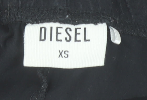 Womens UK Size XS Diesel  Leggings Black Leggings