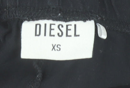 Womens UK Size XS Diesel  Leggings Black Leggings