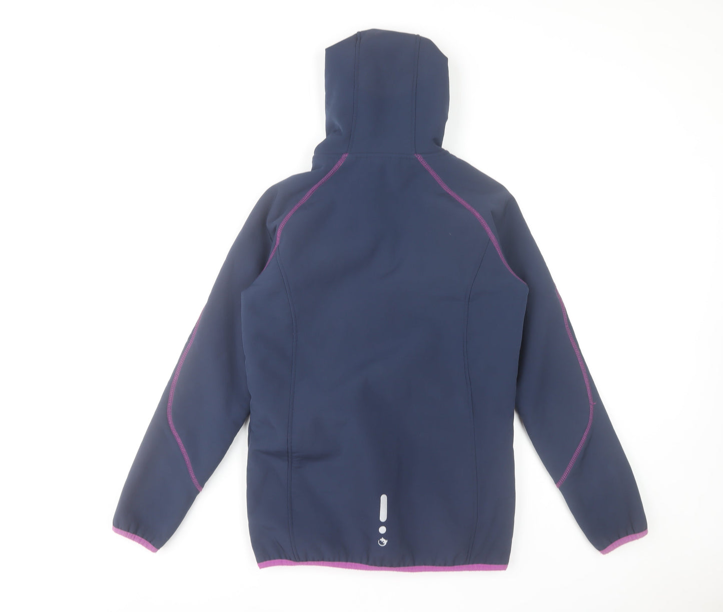 Trevoultion Girls Blue Softshell Hooded Jacket 15-16 Years Full Zip
