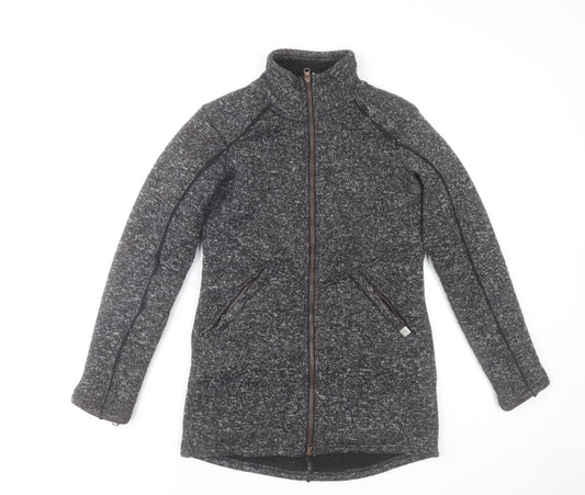 Avalanche Womens Grey Full Zip Fleece Jacket Size S