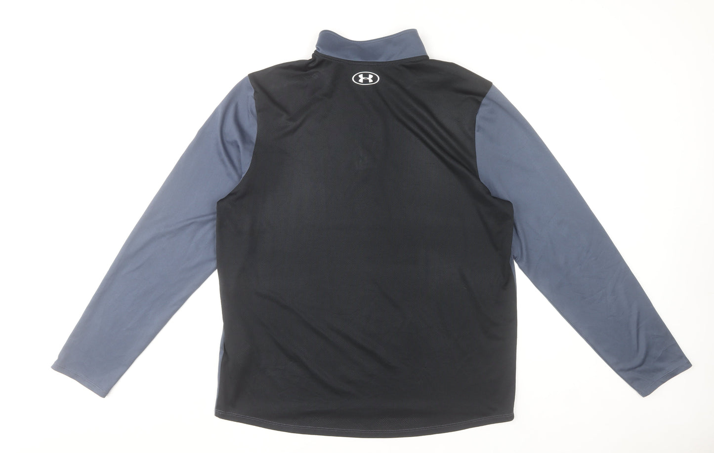 Under Armour Men's Blue Large 1/4 Zip Track Jacket Lightweight Polyester