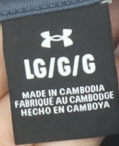 Under Armour Men's Blue Large 1/4 Zip Track Jacket Lightweight Polyester