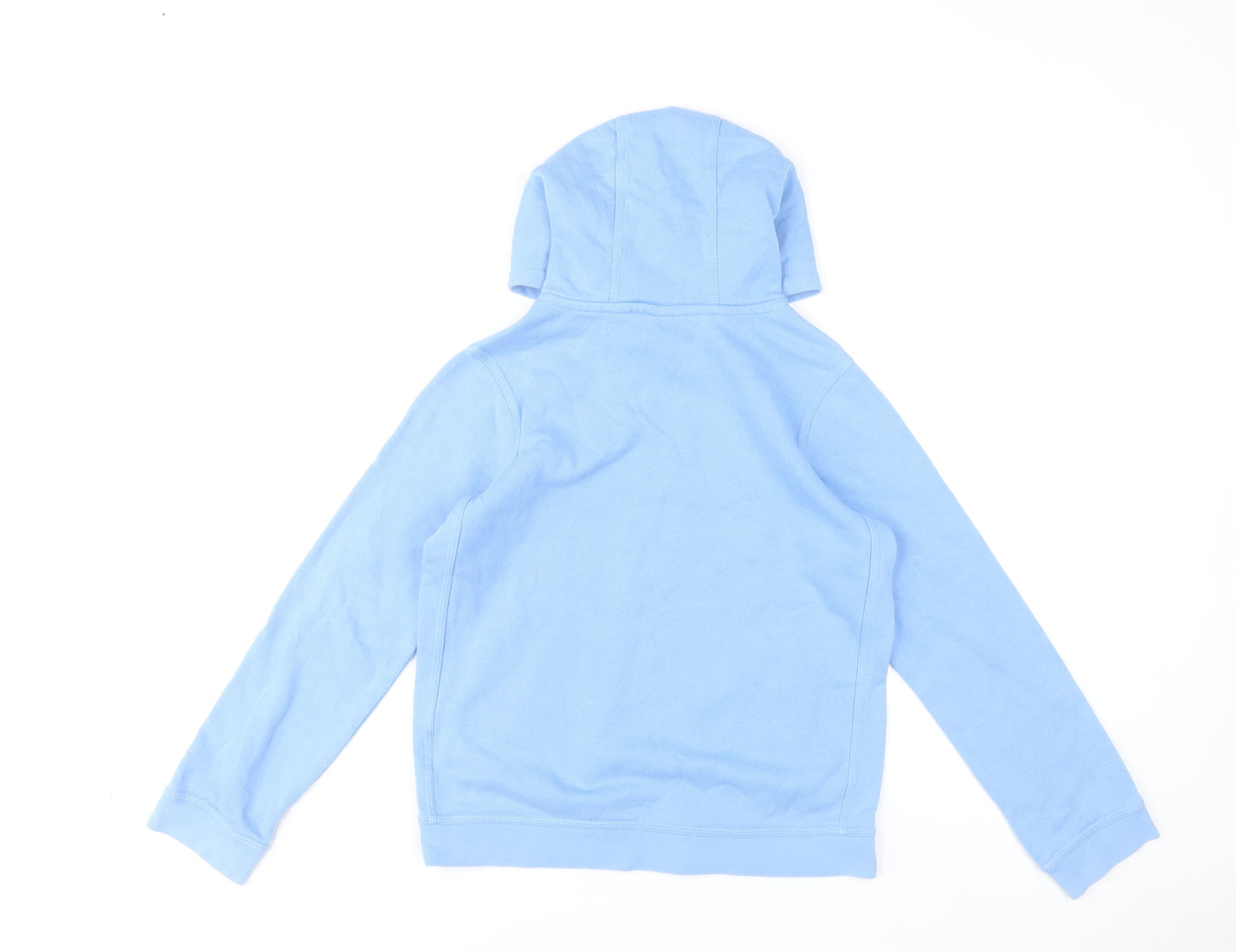 Nike Boys Blue Pullover Hoodie Size L 147-158cm Cotton Blend Casual