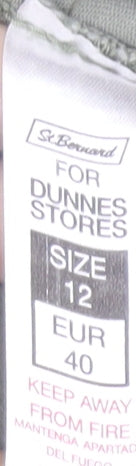 St. Bernard for Dunnes Stores Women’s Grey Skinny Jeans Size 12 UK Mid Rise Stretch Cotton Blend