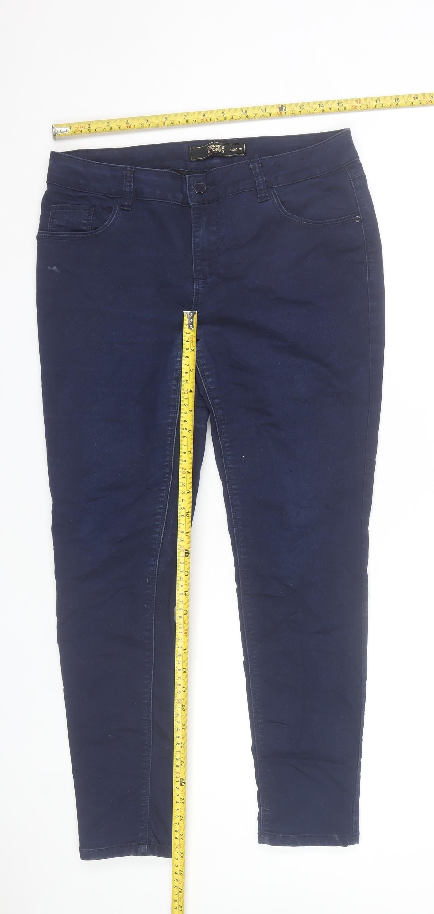 Dunnes Stores Women’s Blue Skinny Jeans Size 12 Slim Fit Denim