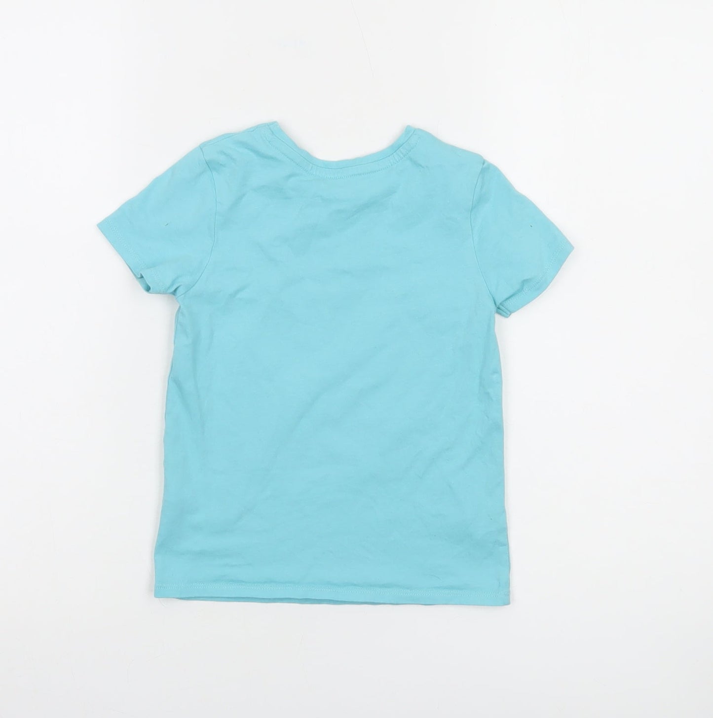 George Disney Princess Moana Blue Girls T-Shirt 4-5 Years Short Sleeve