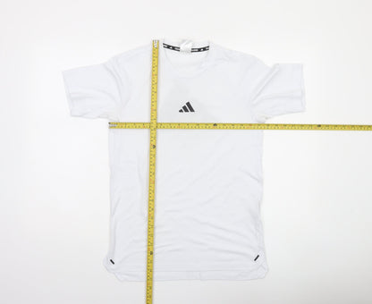 Adidas Men's White Training T-Shirt Size S Moisture Wicking Gym Top