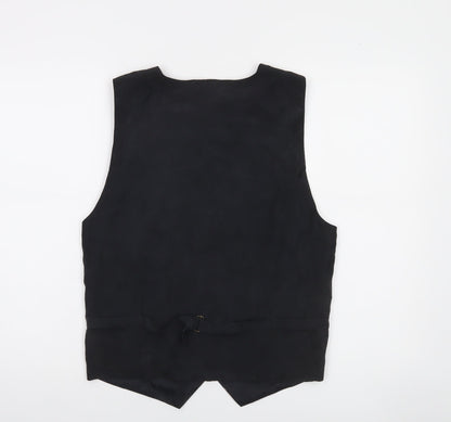 Baci da Setta Men’s Abstract Print Silk Floral Waistcoat S Formal Classic