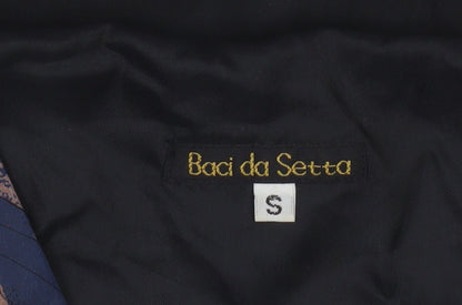 Baci da Setta Men’s Abstract Print Silk Floral Waistcoat S Formal Classic