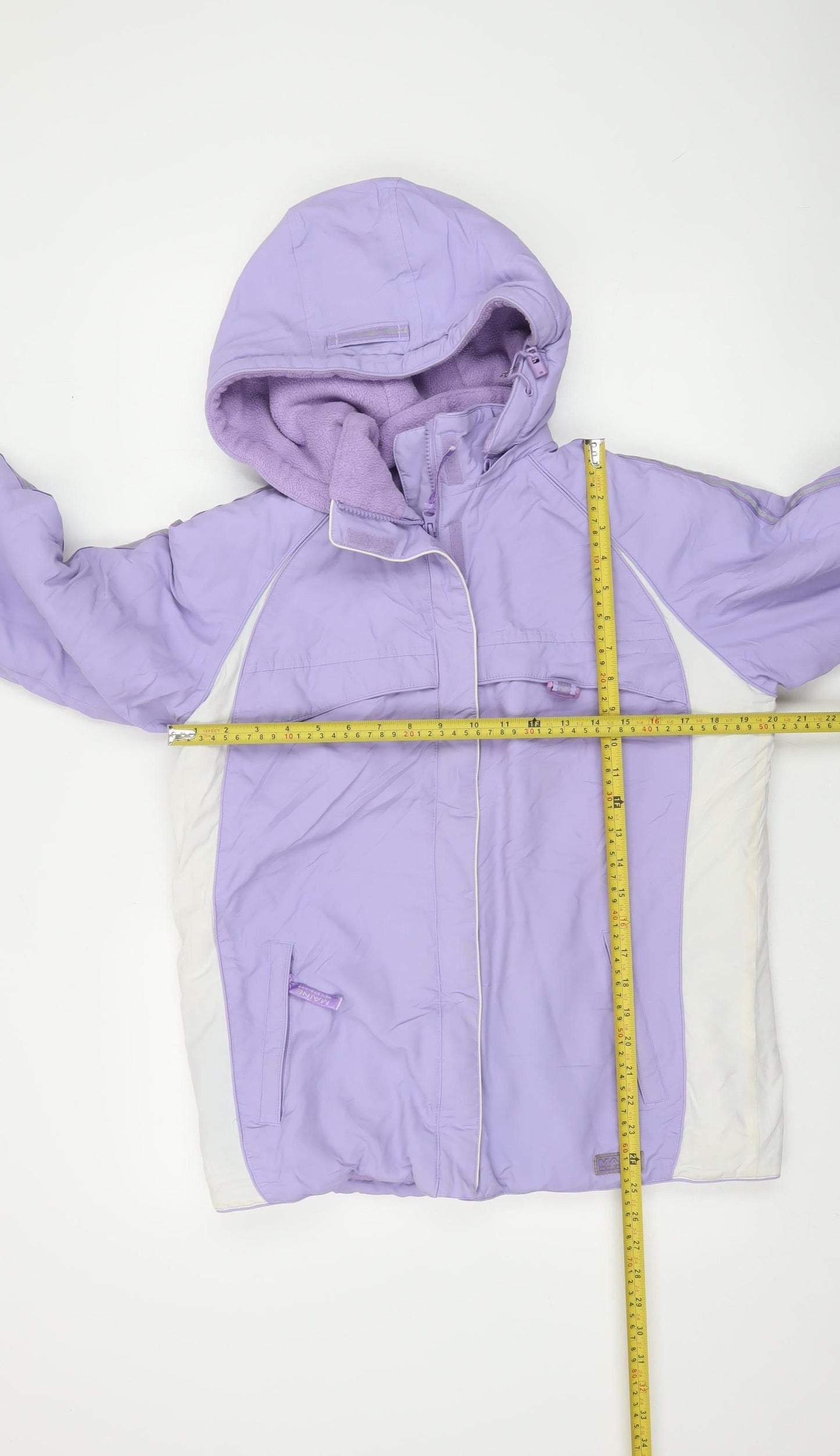 Maine New England Girls Purple Hooded Puffer Jacket 13-14 Years