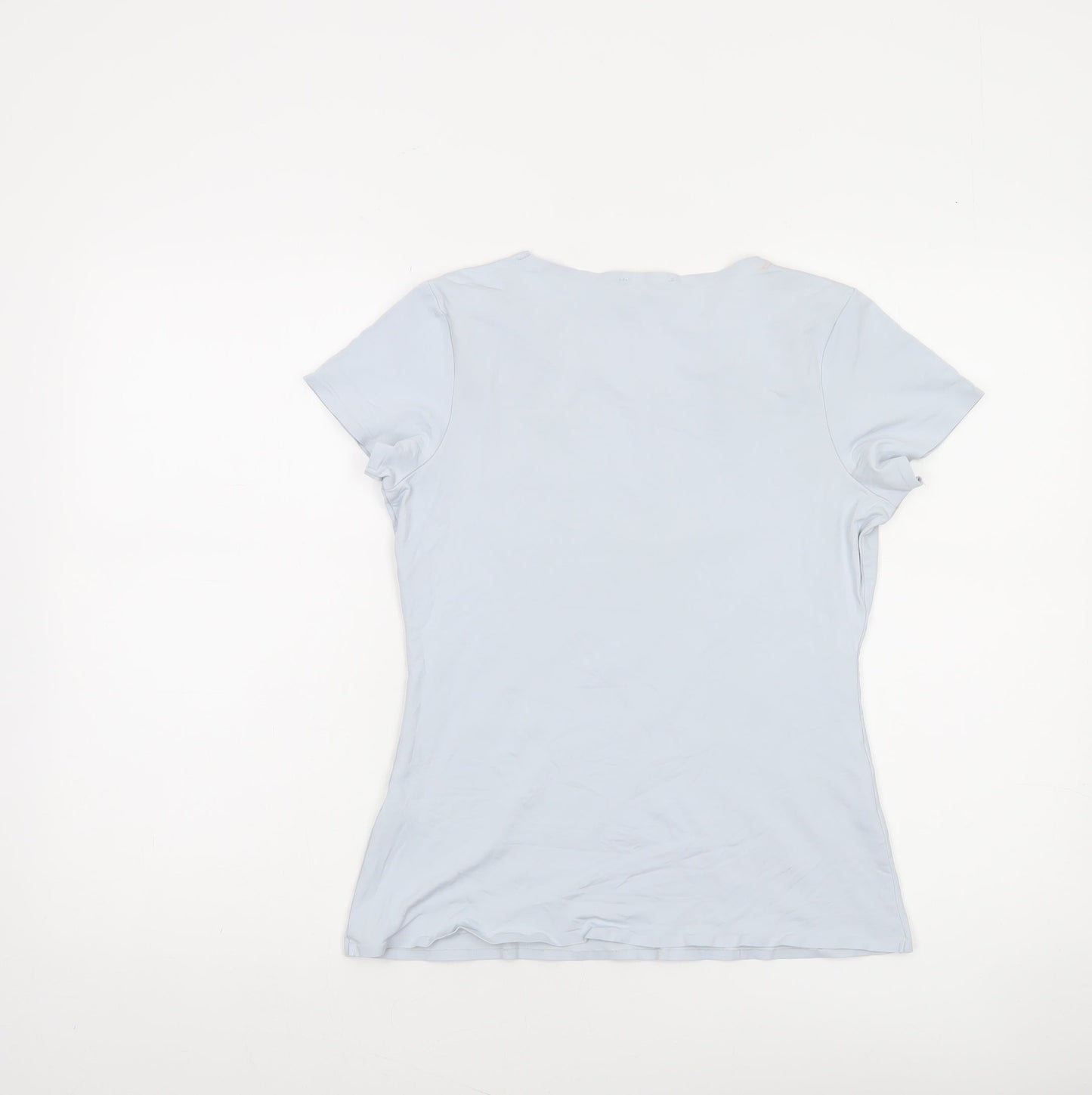 Savida Women's Grey Short Sleeve Fitted T-Shirt Size 10