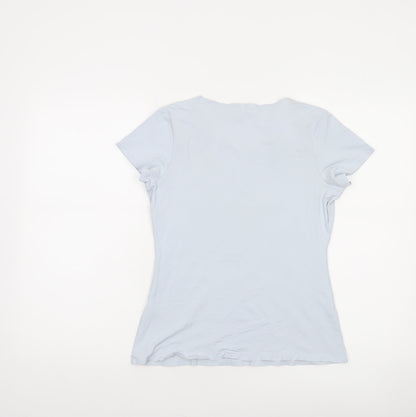 Savida Women's Grey Short Sleeve Fitted T-Shirt Size 10