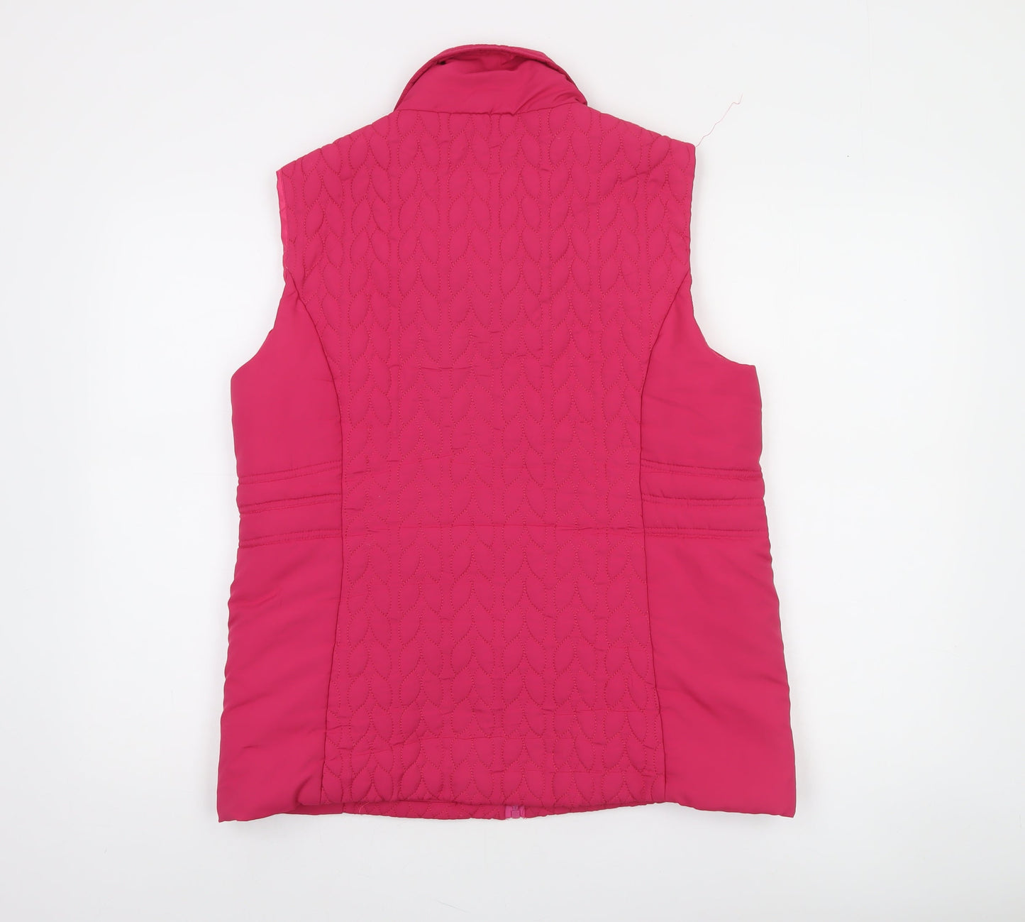 Voulez Vous Women Pink Quilted Sleeveless Waistcoat M