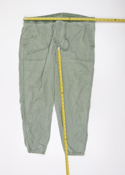 GAP Women’s Light Green Jogger Trousers Cotton Blend XL