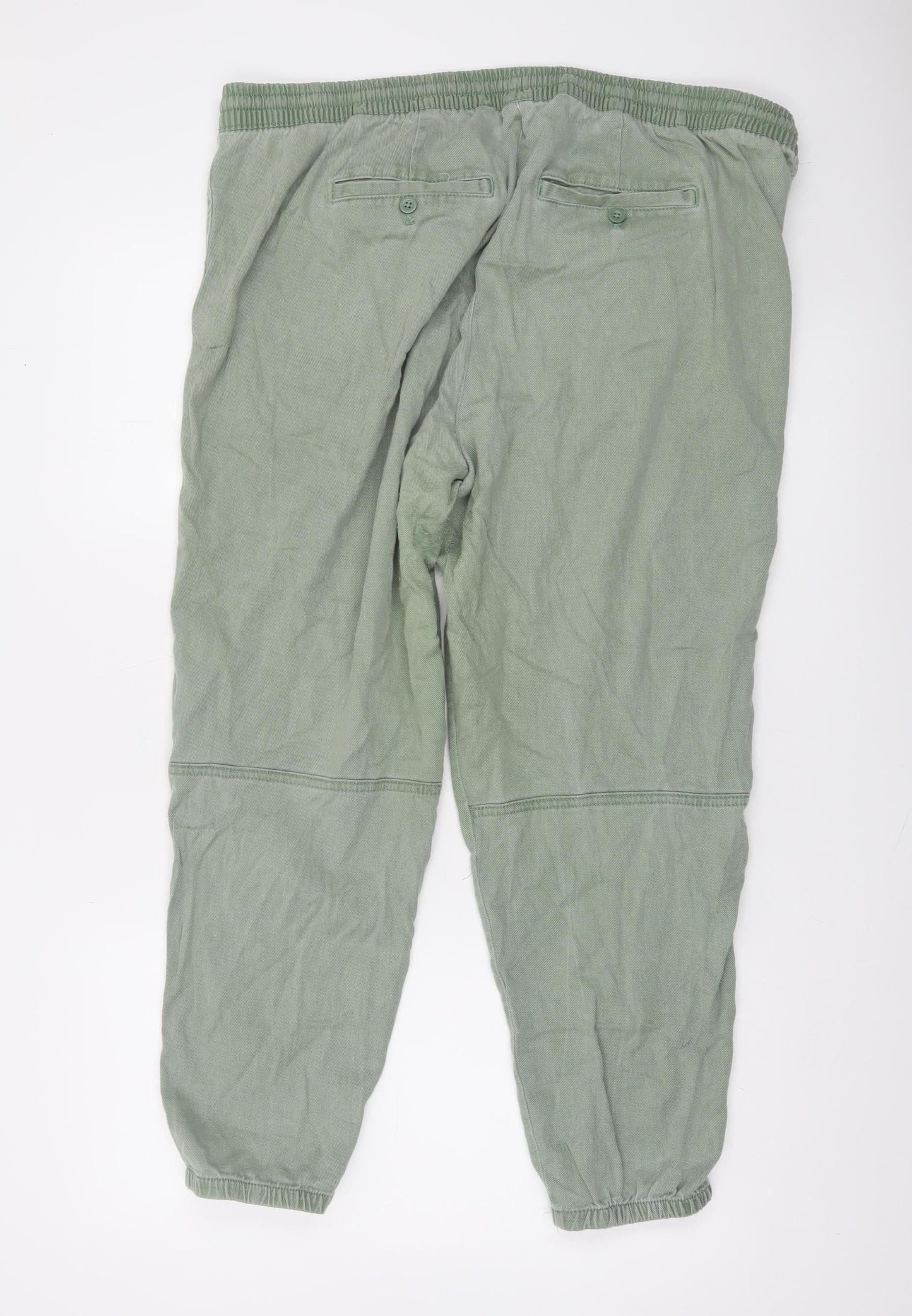 GAP Women’s Light Green Jogger Trousers Cotton Blend XL