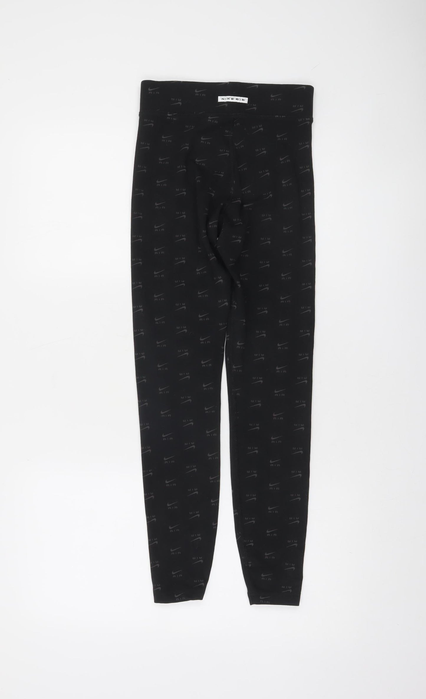 Nike Women Black XS Air Print Cotton Blend Leggings Activewear