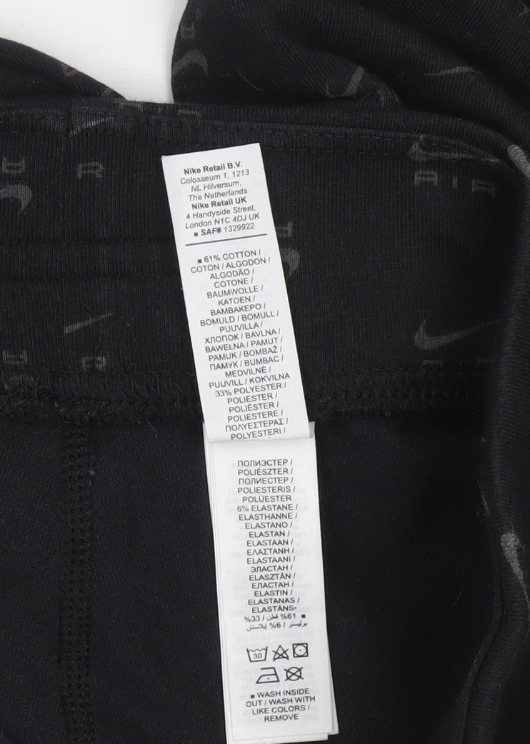 Nike Women Black XS Air Print Cotton Blend Leggings Activewear