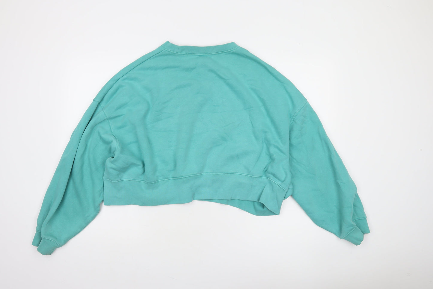 Nike Women’s Turquoise 'Be Kind' Cropped Sweatshirt Size S Relaxed Fit