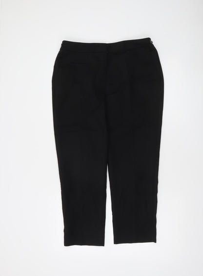 Jasper Conran Women's Black Tailored Stretch Trousers Size 12