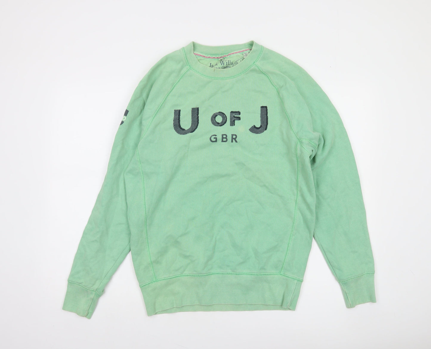 Mens UK Size M Jack Wills Green Pullover Sweatshirt
