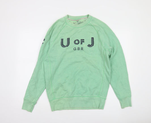 Mens UK Size M Jack Wills Green Pullover Sweatshirt