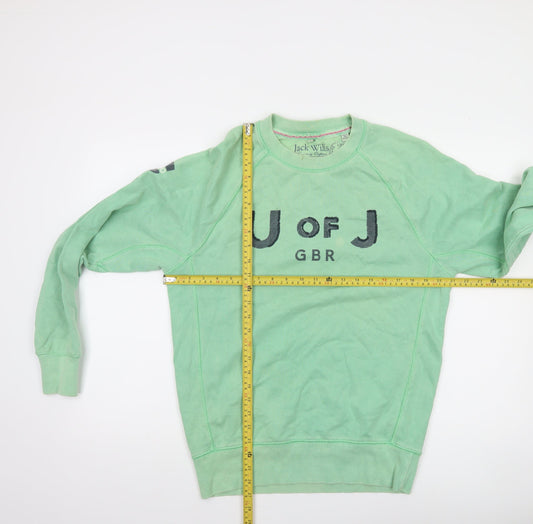 Mens UK Size M Jack Wills Green Pullover Sweatshirt