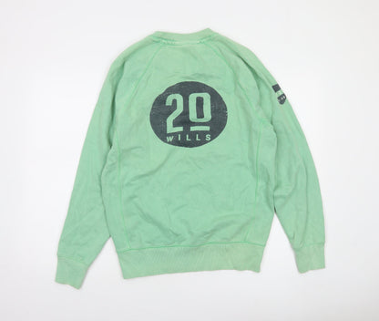 Mens UK Size M Jack Wills Green Pullover Sweatshirt