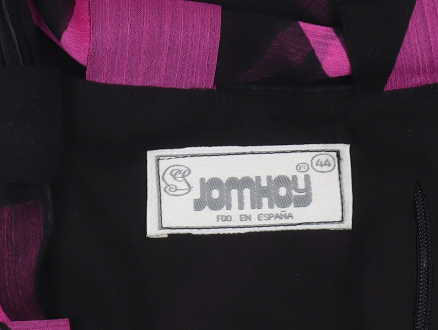 JomHay Womens Multicoloured Geometric Chiffon Tunic Blouse Size 16