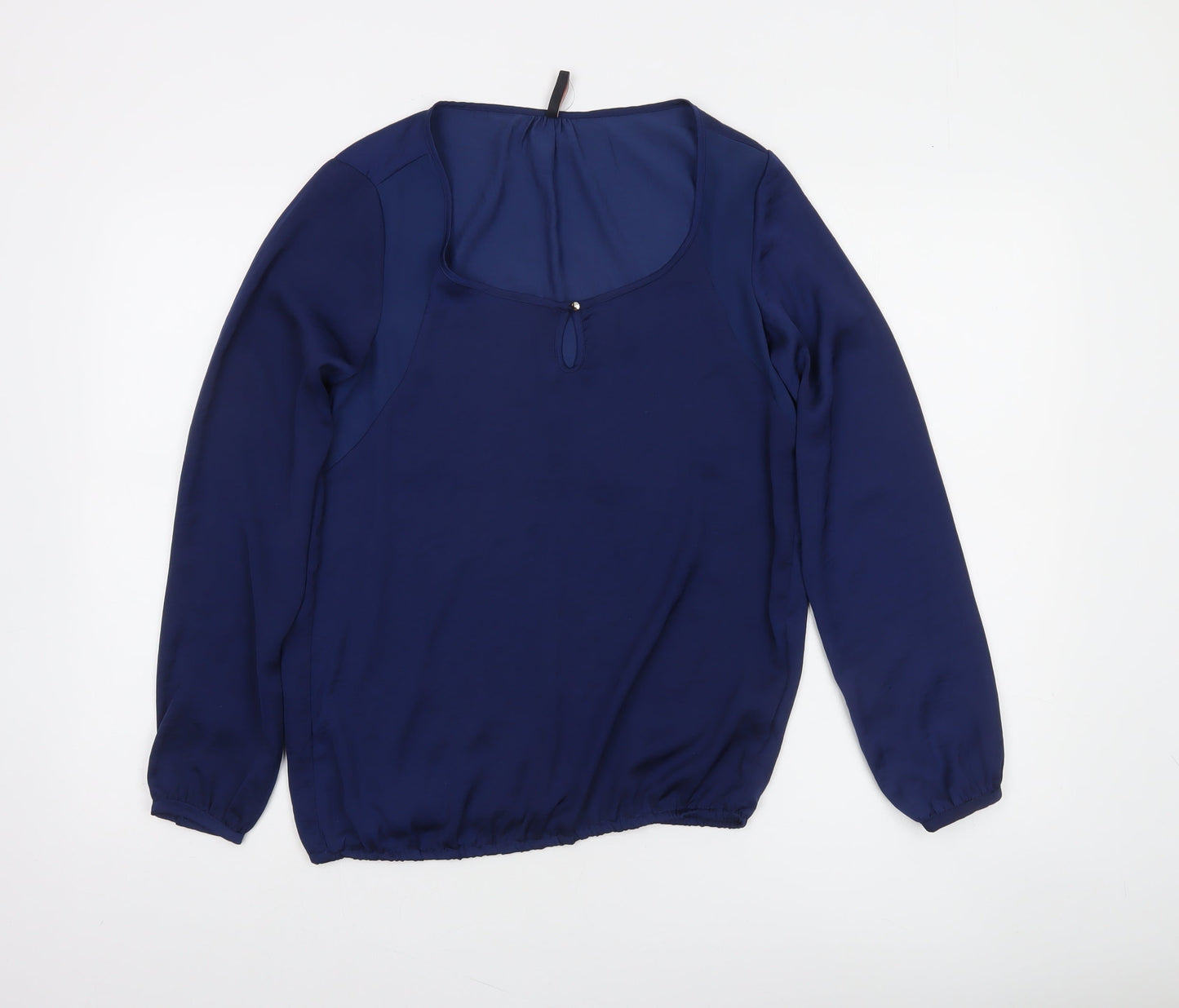 Bershka Women's Blue Long Sleeve Polyester Blouse Size S