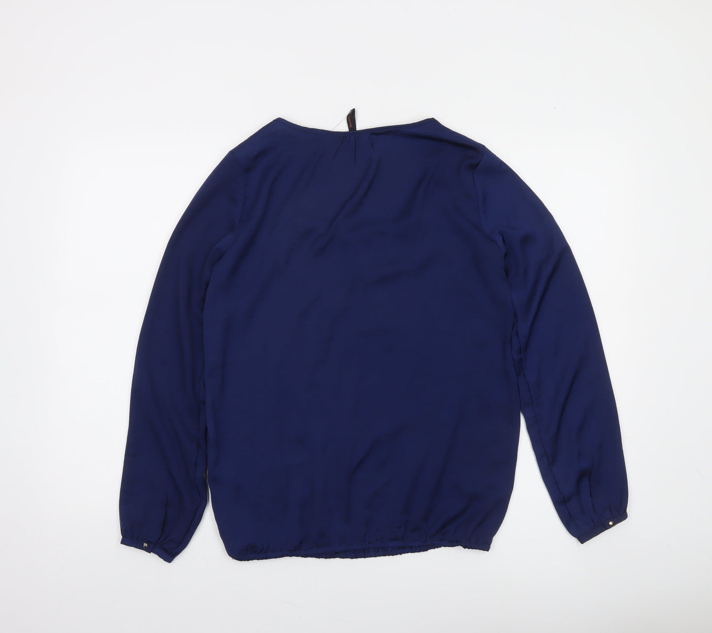 Bershka Women's Blue Long Sleeve Polyester Blouse Size S