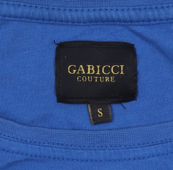 Gabicci Couture Men’s Blue Short Sleeve Logo T-Shirt Size S