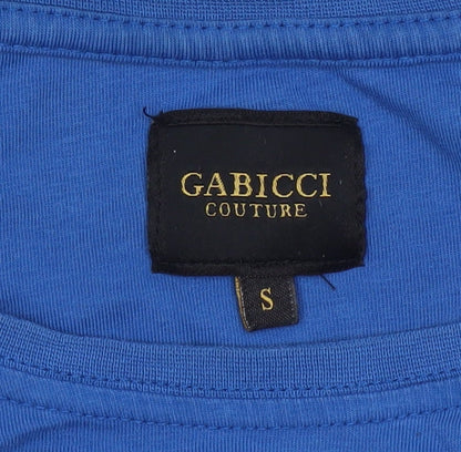 Gabicci Couture Men’s Blue Short Sleeve Logo T-Shirt Size S