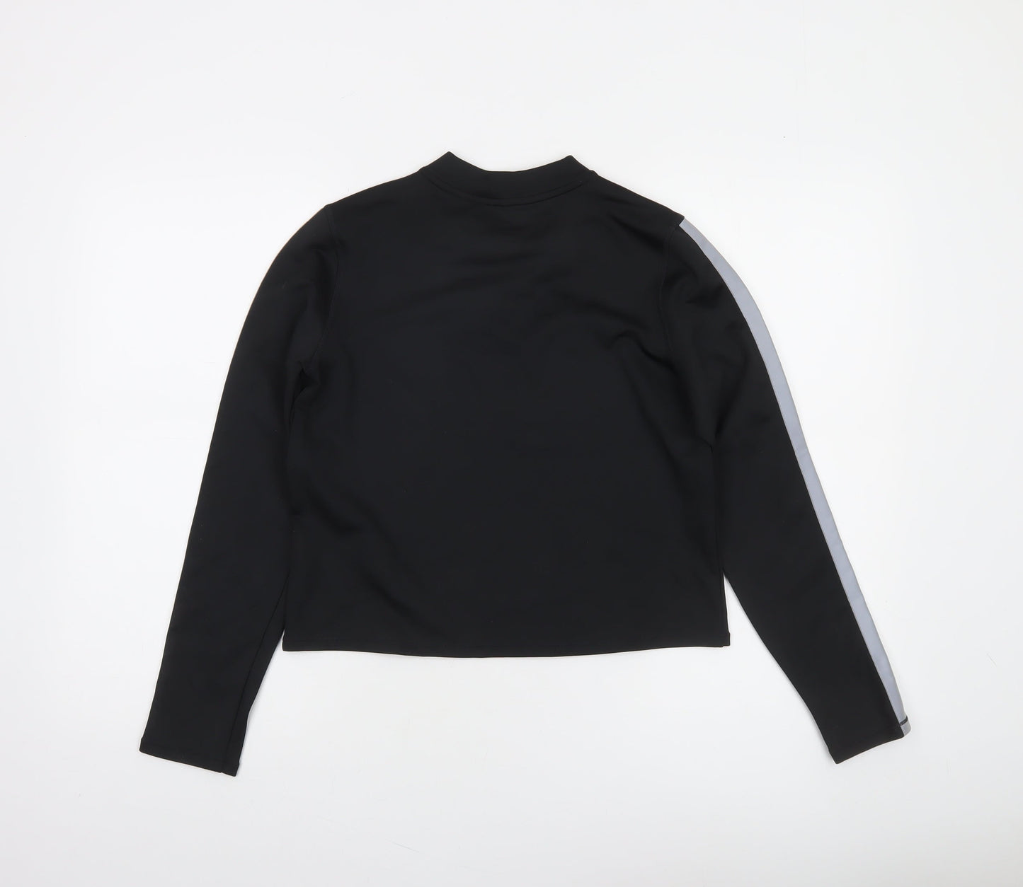 Nike Women Black Dri-FIT Air Long Sleeve Cropped T-Shirt M