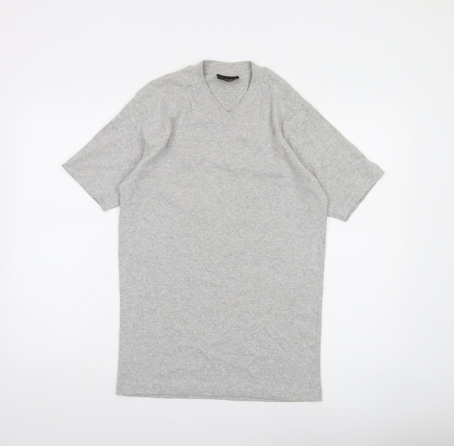 Wrangler Men's Grey V-Neck Short Sleeve T-Shirt Size L