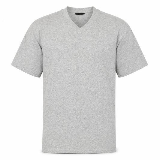 Wrangler Men's Grey V-Neck Short Sleeve T-Shirt Size L