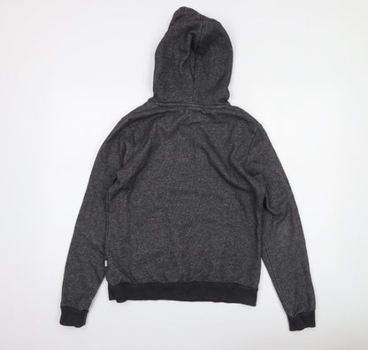 Puma Women's Charcoal Hooded Pullover Sweatshirt Size 12 UK Cotton Blend