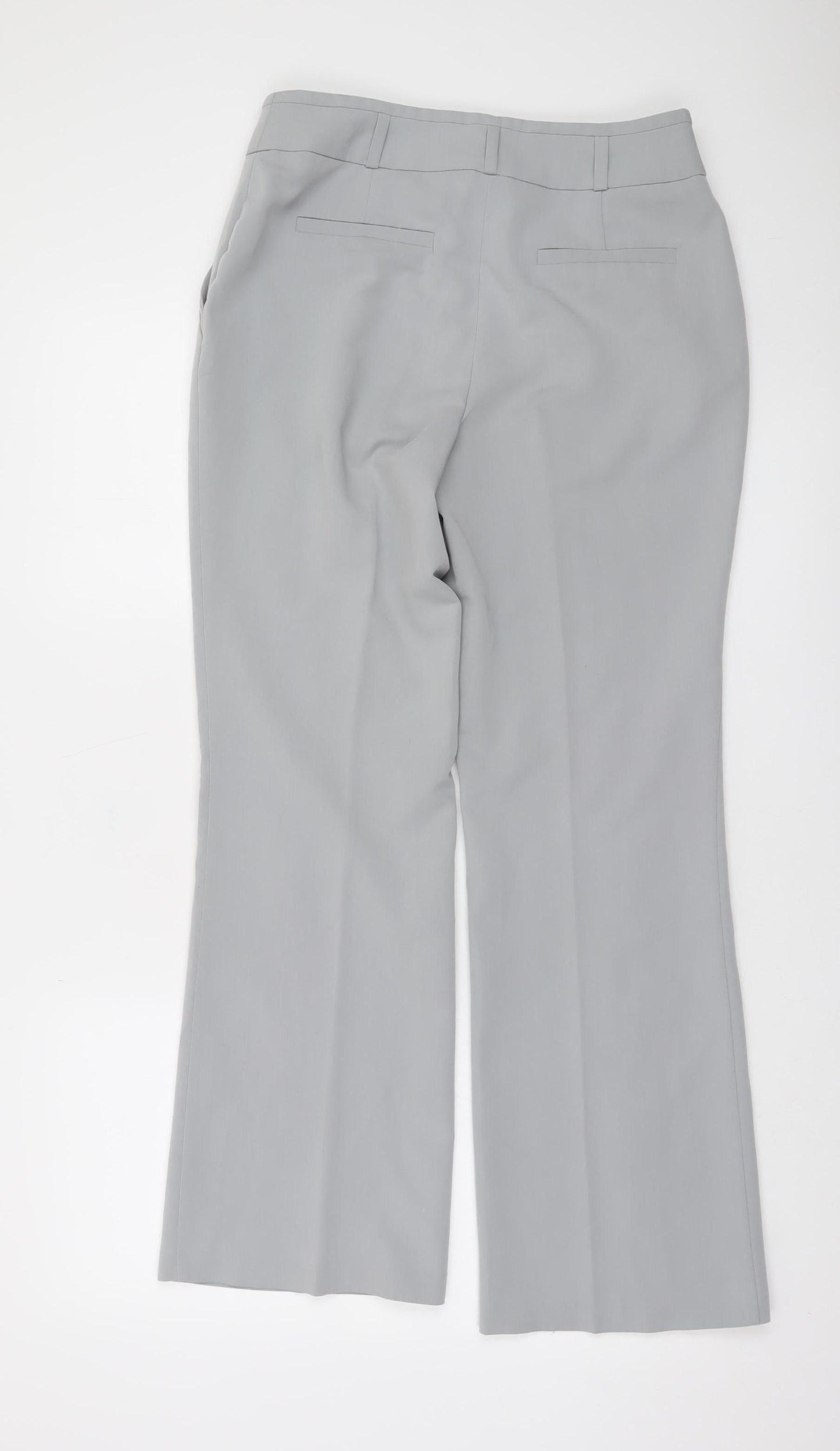 Dunnes Women Grey Size 8 Bootcut Dress Trousers