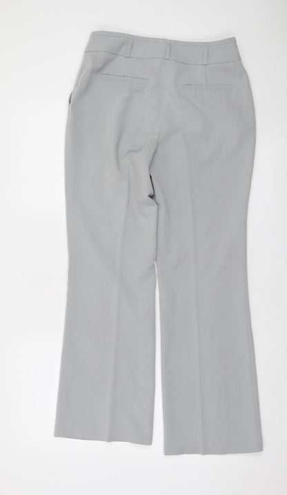 Dunnes Women Grey Size 8 Bootcut Dress Trousers