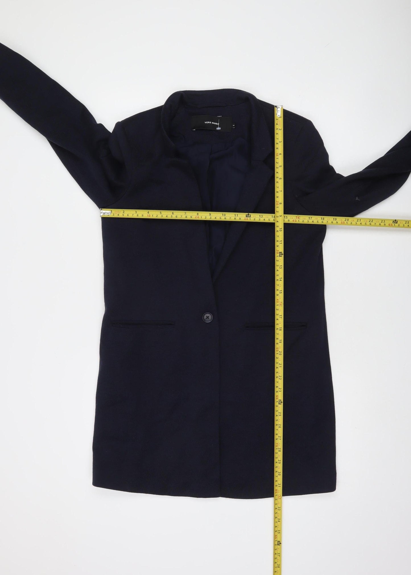 Vero Moda Women's Blue Long Tailored Blazer Size 10