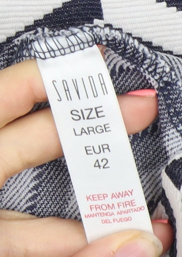 Savida Women’s Multicoloured Size 14 A-Line Knit Dress