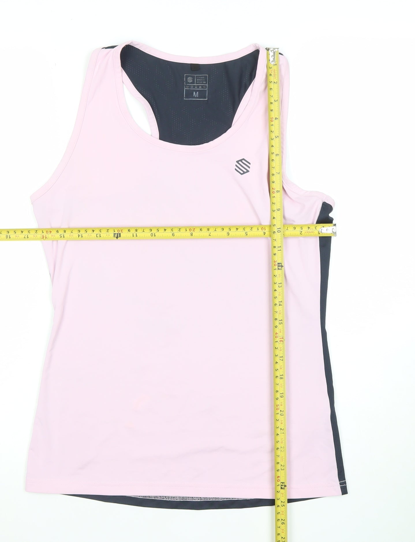 Siroko Sportswear Women's Pink Running Tank Top M Polyester Blend