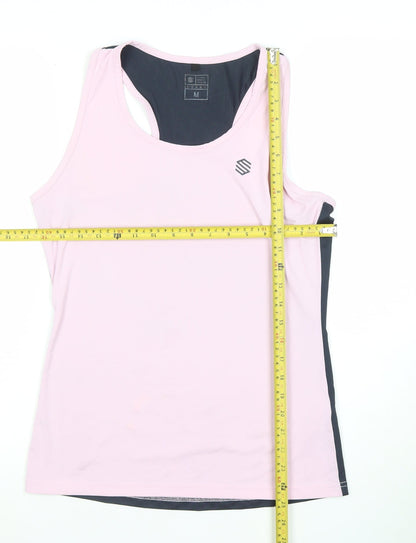 Siroko Sportswear Women's Pink Running Tank Top M Polyester Blend