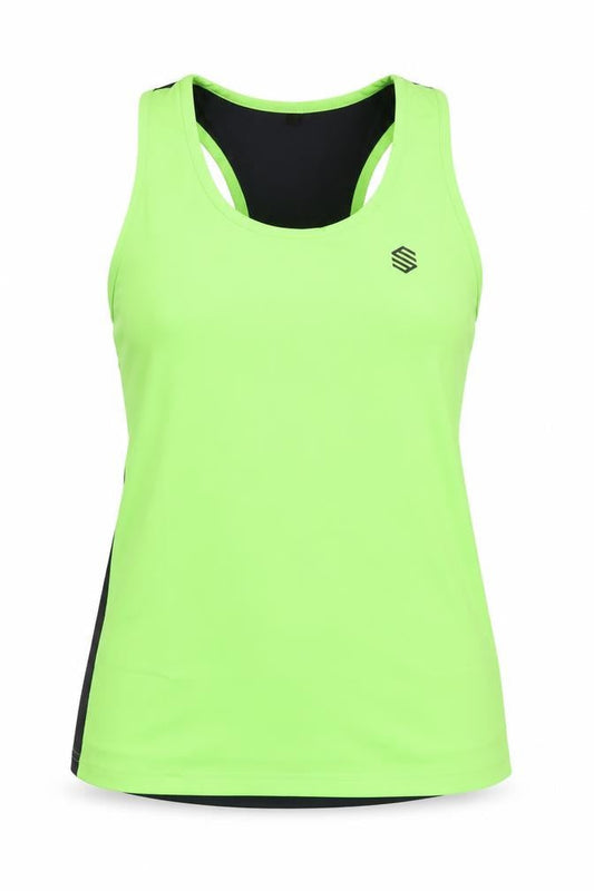 SIROKO Sports Womens Green Running Tank Top Size M Moisture Wicking